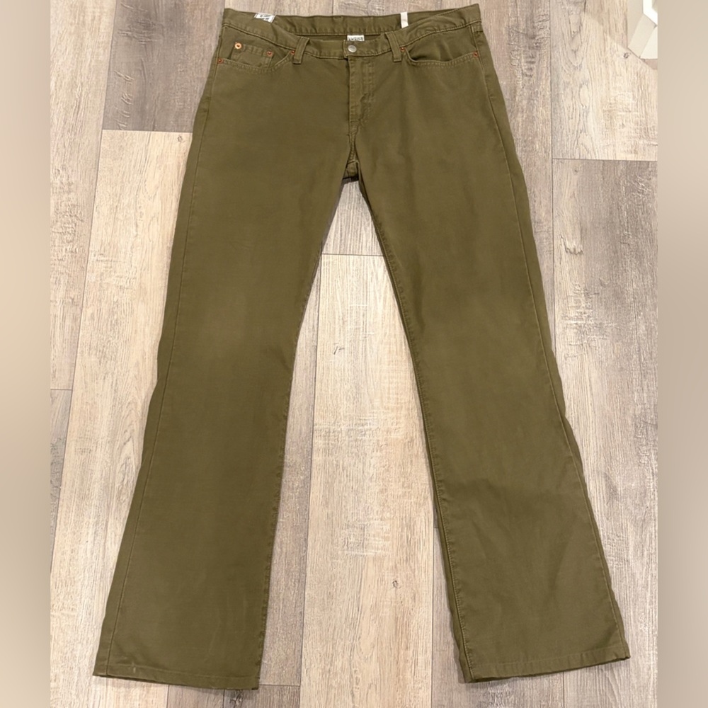 Lucky Brand Olive Straight Leg Jeans Size 10 Long Mid Rise 30 - Picture 2 of 11